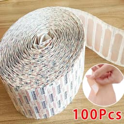 50/100Pcs Breathable Adhesive Plaster Cushion Bandage First Aid Gauze Pads for Sports Wrapping and Daily Minor Wound Care