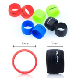 1Pair Silicone Cycling Handlebar Tape Fixing Sleeve Ring Anti-skip Waterproof Plugs Protective Cover Bike Rubber Road Hand New