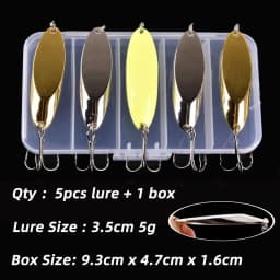 5PCS 3g-21g Luminous Fishing Metal Spoon Lure Hard Baits Bass Silver Spoon Fishing Lure Pesca Tackle Wobblers Isca Artificial