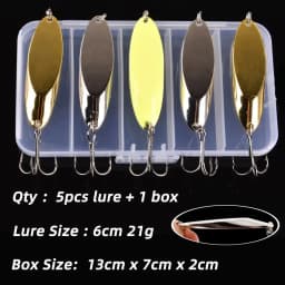 5PCS 3g-21g Luminous Fishing Metal Spoon Lure Hard Baits Bass Silver Spoon Fishing Lure Pesca Tackle Wobblers Isca Artificial