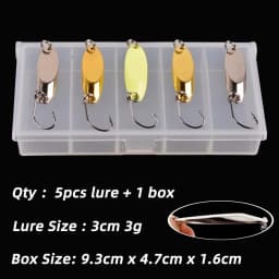 5PCS 3g-21g Luminous Fishing Metal Spoon Lure Hard Baits Bass Silver Spoon Fishing Lure Pesca Tackle Wobblers Isca Artificial