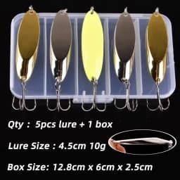 5PCS 3g-21g Luminous Fishing Metal Spoon Lure Hard Baits Bass Silver Spoon Fishing Lure Pesca Tackle Wobblers Isca Artificial