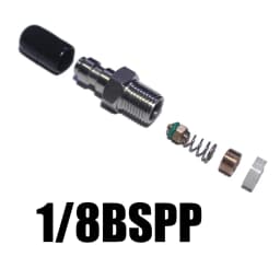 HPA Air 8mm Quick Disconnect Male Female Adaptor 8mm Fill Nipple High Pressure 1/8NPT 1/8BSP M10*1 M8*1 Stainless Steel