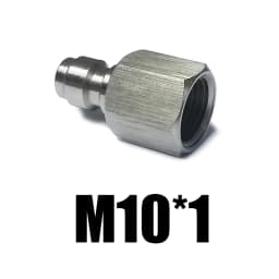 HPA Air 8mm Quick Disconnect Male Female Adaptor 8mm Fill Nipple High Pressure 1/8NPT 1/8BSP M10*1 M8*1 Stainless Steel