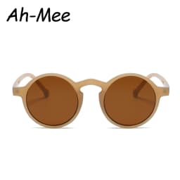 Small Round Cycling Sunglasses Men Women Vintage Brand Designer Black Sun Glasses Rivet Shades Female Ladies UV400