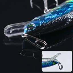 DNDYUJU 20-100pcs Stainless Steel Bent Dead Oval Split Rings Loop Lure Fishing Connector Fishing Hook Snap Fake Bait Swivel Snap