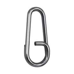 DNDYUJU 20-100pcs Stainless Steel Bent Dead Oval Split Rings Loop Lure Fishing Connector Fishing Hook Snap Fake Bait Swivel Snap