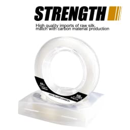 FTK Fishing Line 50M/100M 100% Fluorocarbon Fishing Lines 5.5-130.9LB Carbon Fiber Leader Fly Line Fast Sinking Carp Fishing