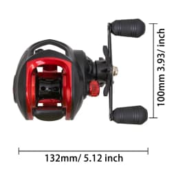 BILLINGS Baitcasting Reel BR Series,7.2:1 Gear Ratio 18+1BB,18LB Max Drag,Shallow Spool,Baitcasting Reel,For Freshwater Saltwate