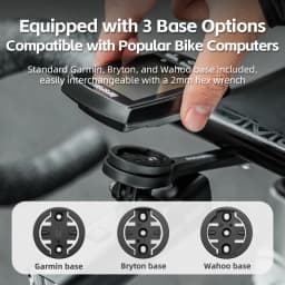 ROCKBROS Bicycle Mount For Garmin Wahoo Bryton Base Extention Bracket MTB Road Bike Gopro Light Holder Cycling Accessories