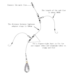 10/50pcs Stainless Steel T-Turn 3 Way Fishing Connector Rolling Swivel Fishing Tackle Connector Luminous Beads Attract Fish