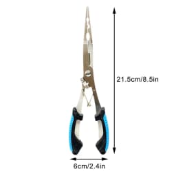 Fishing Pliers Long Nose Steel Hook Remover Cut Fishing Line Fishing Tied Hook Pliers Gripper For Freshwater Saltwater