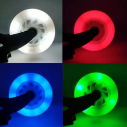 4pcs LED Flash Wheel 60/62/64/68/70/72/76//80mm Inline Skates 90/100/110/125mm Speed Skates Rock Fancy Roller Skates PU Tyres