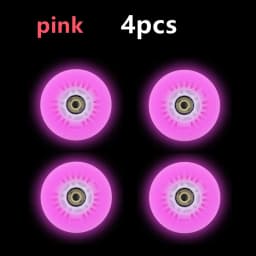 4pcs LED Flash Wheel 60/62/64/68/70/72/76//80mm Inline Skates 90/100/110/125mm Speed Skates Rock Fancy Roller Skates PU Tyres