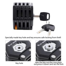 WEST BIKING Bike Folding Lock Portable Alloy Steel Anti-theft Safety Lock Motorcycle E-bike Lock MTB Road Bike Accessories