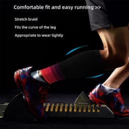1Pair Sports Calf Compression Sleeves Calf Cramp Shin Splint Support Leg Compression Socks for Pain Relief,Running,Work,Travel