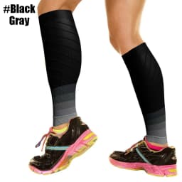 1Pair Sports Calf Compression Sleeves Calf Cramp Shin Splint Support Leg Compression Socks for Pain Relief,Running,Work,Travel