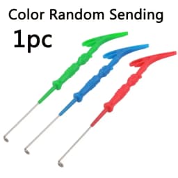 1pc 3 in 1 Extractor Fishing Universal Fly Nail Knot Tying Tools Hook Remover Quick Knot Tying Loop Knot Tyer Tool Color Random