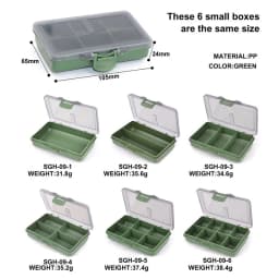 PRO BEROS Compartments Fishing Tackle Boxes Bait Outdoor Lure Hook Accessories Box Storage Multi Functional Organization Boxes