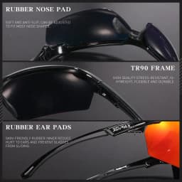 SCVCN Cycling Glasses Polarised Sunglasses Sports Glasses MTB Glasses Cycling Glasses Men Road Bike for Women Cycle Goggles