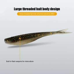 61 Pieces/Set of Bionic Fish Soft Bait Fishing Gear with Hook Storage Box, Soft and Portable Outdoor Fishing Gear