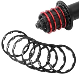 MUQZI 5pcs Bike Hub Washer 7 8 9 10 11 12 Speed Cassette Flywheel Spacer 1mm 1.5mm 1.85mm 2mm 2.18mm 2.35mm 2.5mm Freehub Gasket