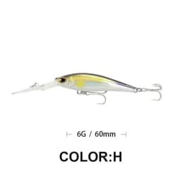 Fishing Lure Long Lip Minnow Wobbler Lure 6cm 6g Deep Diving Floating Jerkbait Swimbait Artificial Hard Bait Trout Bass Bait