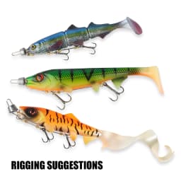 Spinpoler Multi-Depth Pike Stinger Rigs Fishing Hook #6 #1/0 #2/0 With Sinker Weight 5g 7g 10g 15g 20g Systerm Kit For Swimbait