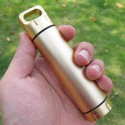 Portable Waterproof Capsule Seal Bottle Aluminum Alloy Outdoor Survival Pill Box Multifunctional Container Sealed Tank Canister