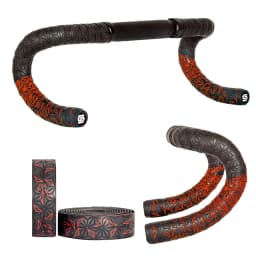 1pair New Bike Tape Double-Color Road Bicycle Chrysanthemum Pattern Bar Tape EVA+PU Oft Anti-Vibration Wrap Tape Durable Bartape