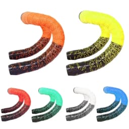 1pair New Bike Tape Double-Color Road Bicycle Chrysanthemum Pattern Bar Tape EVA+PU Oft Anti-Vibration Wrap Tape Durable Bartape