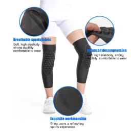 1Pc Kids/Youth 5-15 Year Sports Honeycomb Compression Knee Pad/Elbow Pad Guards Protective Gear for Basketball Baseball,Football