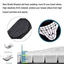 1Pc Kids/Youth 5-15 Year Sports Honeycomb Compression Knee Pad/Elbow Pad Guards Protective Gear for Basketball Baseball,Football