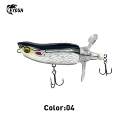 Popper Fishing Lures Top Water Hard Baits Whopper Plopper Soft Rotating Tail 85mm 15g Popper Wobblers For Bass Pike