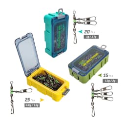 New 8# 10# Luya Shrimp Fishing Group Luminous Ball Bearing Rolling and Rotating Solid Ring Buckle Set Pin Set Fishing Connector