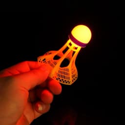 Luminous Windproof Luminous Badminton Ball, Super Durable And Unbreakable, Outdoor Fluorescent Bright Nylon Ball With Light