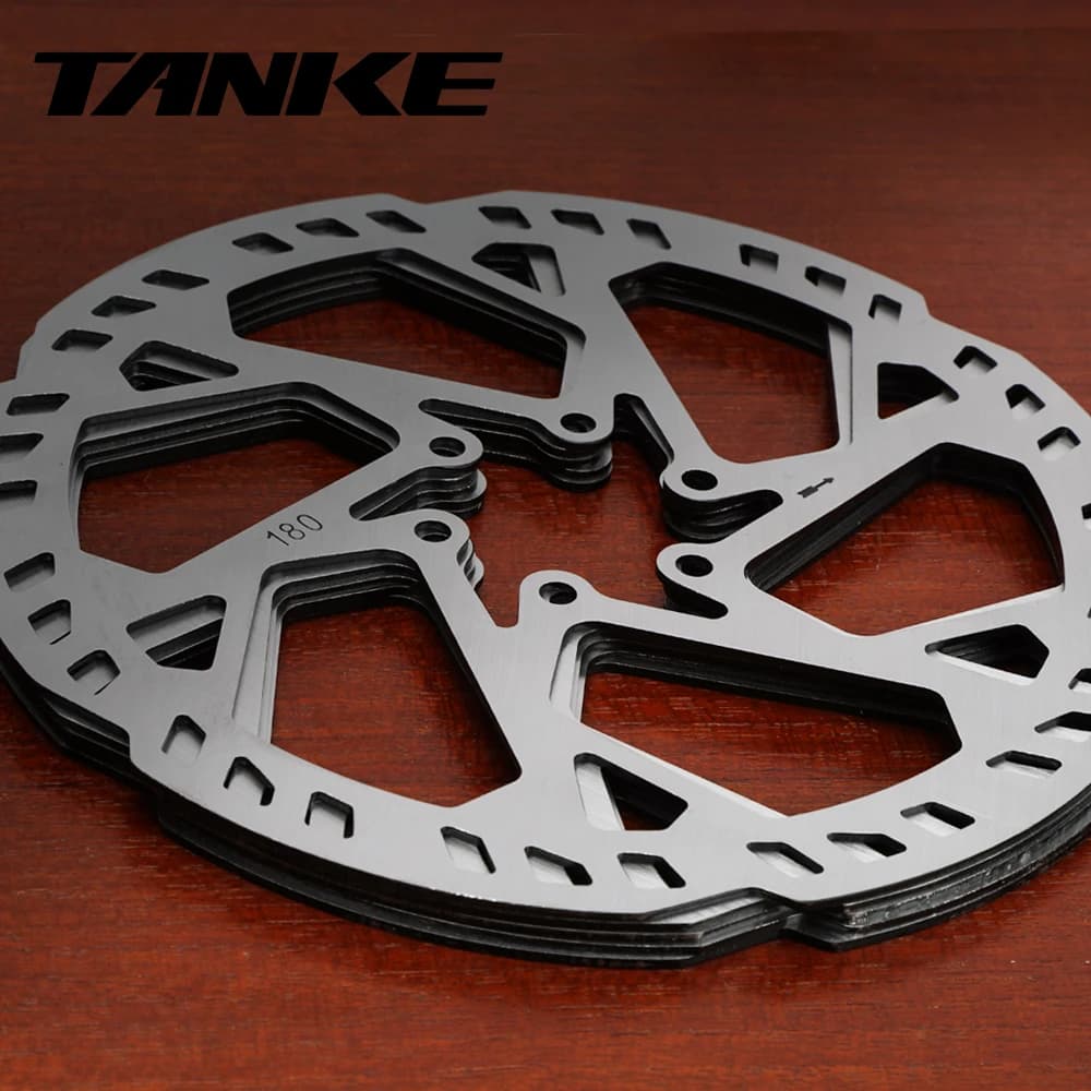 TANKE MTB Bicycle Disc Brake Rotor Stainless Steel 160mm 180mm 203mm 6 Bolts Hub Mount Bike Parts 1.8mm Thicken bike Disc