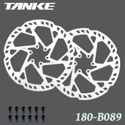 TANKE MTB Bicycle Disc Brake Rotor Stainless Steel 160mm 180mm 203mm 6 Bolts Hub Mount Bike Parts 1.8mm Thicken bike Disc