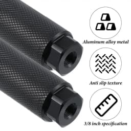 DOMEN Bike Pegs Aluminum Alloy Anti Skid Lead Foot For BMX Bike Fit 3/8'' Axle Footrest-Lever Bike Pegs Bicycle Accessories