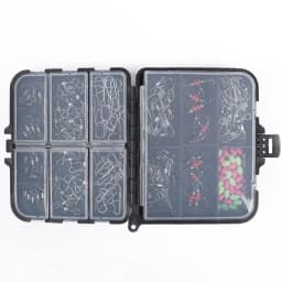 140pcs/box Fishing Swivel Snaps Kit - Ball Bearing Swivels, Triple Swivel Connectors, and Barrel Snap Clips