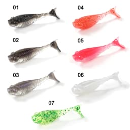 SUNMILE 20pcs Fishing Soft Bait Worm Artificial Baits 3.6cm/0.8g Rock Fishing Wobblers Leurre Souple Lure Perch Trout Bass Lures