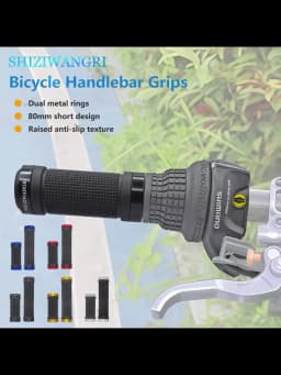 80mm/129mm Bicycle Grip Derailleur Bike Grip MTB Mountain Bike Long Short Rubber Soft Grip Folding Cycling Accessories