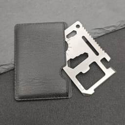 Stainless Steel EDC Pocket Tool 11 in 1 Credit Card Portable Multi Function Survival Tool For Outdoor Camping Hunting Traveling