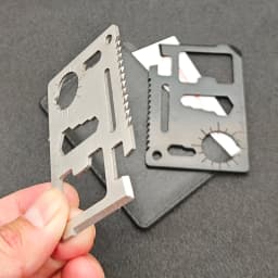 Stainless Steel EDC Pocket Tool 11 in 1 Credit Card Portable Multi Function Survival Tool For Outdoor Camping Hunting Traveling