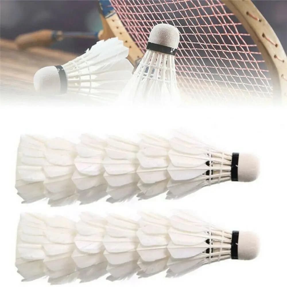 3/6/12Pcs New White Badminton Shuttlecock Professional Durable Badminton Balls Accessories Stable Badminton Trainer Household