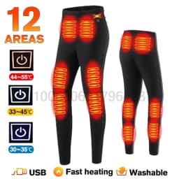 Winter Heated Underwear Set Women Men USB Electric Heating Jacket Outdoor Sports Thermal Underwear Electric Heated Equipment