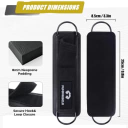 1PC Cable Machine Ankle Strap - One Size Fits All, Premium Padding, Glute Kickback for Men & Women (PU Material)