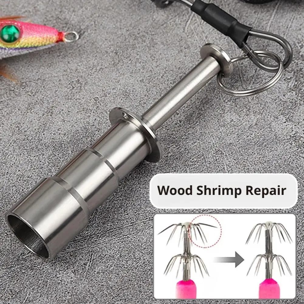 1PC Stainless Steel Squid Hook Corrector Portable Repair Tool For Deformed Fishhook Fishing Gear Saltwater Tackle Maintenance