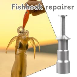 1PC Stainless Steel Squid Hook Corrector Portable Repair Tool For Deformed Fishhook Fishing Gear Saltwater Tackle Maintenance