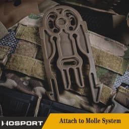 Tactical Molle Quick Release Plate Gun Holster Platform Adapter Quick Locking System Kit with QLS 19 22 Hunting Accessories